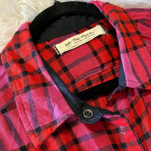 SOLD We The Free People Plaid Peplum - Picture 6 of 7